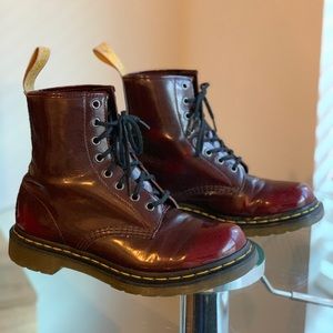 Dr. Martens Vegan 1460 Cherry Red Boots